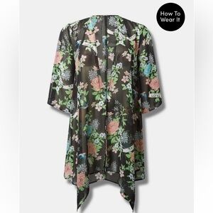Sheer Floral Kimono Torrid